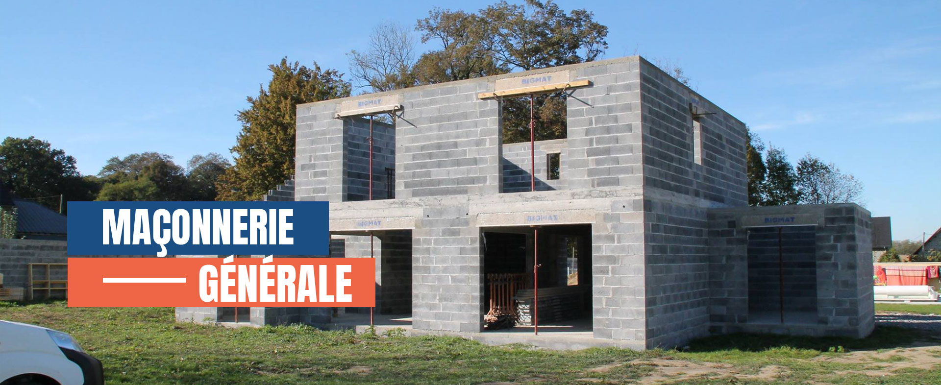 Chantier de maçonnerie générale à Barlest